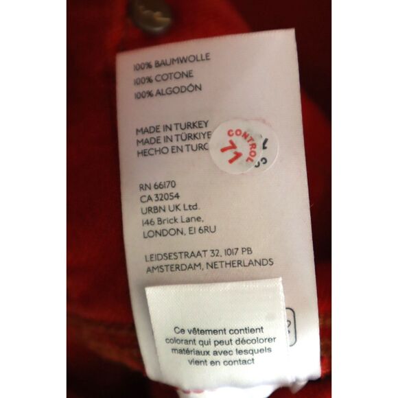 We The Free x FP OB2152895 Women Sz 25 Red Carnivale Low Rise Bootcut Jeans - Picture 5 of 10